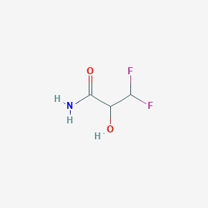 molecular formula C3H5F2NO2 B8340677 3,3-Difluoro-2-hydroxypropanamide 