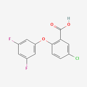 molecular formula C13H7ClF2O3 B8340698 5-Chloro-2-(3,5-difluorophenoxy)benzoic acid 