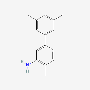 molecular formula C15H17N B8340719 3',4,5'-Trimethylbiphenyl-3-amine 