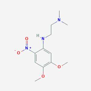 molecular formula C12H19N3O4 B8340727 N-(4,5-dimethoxy-2-nitrophenyl)-N',N'-dimethylethylenediamine 