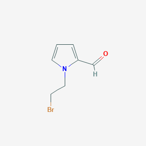 molecular formula C7H8BrNO B8340743 1-(2-Bromoethyl)-1H-pyrrole-2-carbaldehyde 