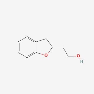 molecular formula C10H12O2 B8340769 2-(2-Hydroxyethyl)-2,3-dihydrobenzofuran CAS No. 62590-79-8
