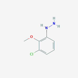 molecular formula C7H9ClN2O B8340782 (3-Chloro-2-methoxyphenyl)hydrazine 