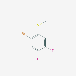 molecular formula C7H5BrF2S B8340804 (2-Bromo-4,5-difluorophenyl)(methyl)sulfane 