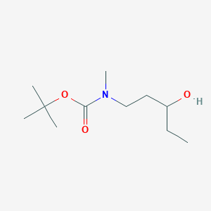 molecular formula C11H23NO3 B8340862 1,1-Dimethylethyl (3-hydroxypentyl)methylcarbamate 
