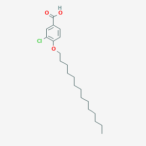 molecular formula C21H33ClO3 B8340873 3-Chloro-4-(tetradecyloxy)benzoic acid 