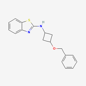 molecular formula C18H18N2OS B8340881 trans-Benzothiazol-2-yl-(3-benzyloxy-cyclobutyl)amine 