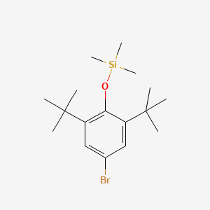 molecular formula C17H29BrOSi B8340928 (2,6-Di-tert-butyl-4-bromophenoxy)trimethylsilane CAS No. 27329-74-4
