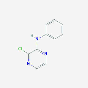 molecular formula C10H8ClN3 B8340970 3-chloro-N-phenylpyrazin-2-amine 