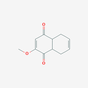 molecular formula C11H12O3 B8341008 2-Methoxy-4a,5,8,8a-tetrahydronaphthalene-1,4-dione 
