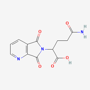 molecular formula C12H11N3O5 B8341127 2-(1,3-Dioxo-4-azaisoindolin-2-yl)glutaramic acid 
