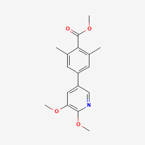 Methyl 4-(5,6-dimethoxy-3-pyridyl)-2,6-dimethylbenzoate