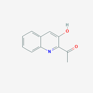 molecular formula C11H9NO2 B8341138 2-Acetyl-3-quinolinol 
