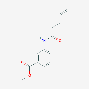 molecular formula C13H15NO3 B8341146 Methyl 3-(4-pentenoylamino)benzoate 