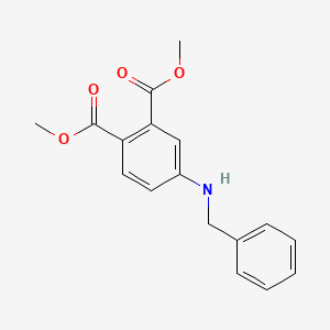 molecular formula C17H17NO4 B8341167 4-Benzylamino-phthalic acid dimethyl ester CAS No. 332370-49-7