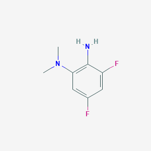 molecular formula C8H10F2N2 B8341173 3,5-difluoro-N,N-dimethylbenzene-1,2-diamine 