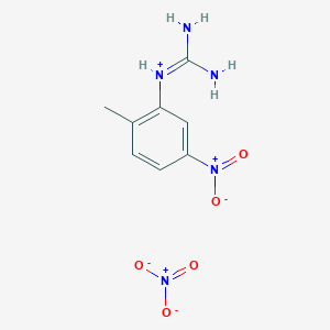 molecular formula C8H11N5O5 B8341209 N-(2-Methyl-5-nitro-phenyl)-guanidinium nitrate 