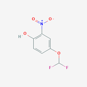 molecular formula C7H5F2NO4 B8341234 4-(Difluoromethoxy)-2-nitrophenol 