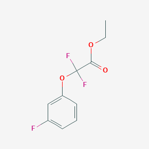 molecular formula C10H9F3O3 B8341301 Ethyl 2,2-difluoro-2-(3-fluorophenoxy)acetate 