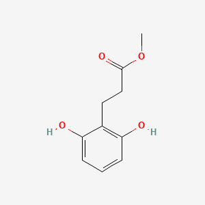 molecular formula C10H12O4 B8341302 Methyl 3-(2,6-dihydroxyphenyl)propionate 
