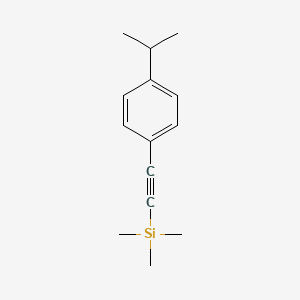 molecular formula C14H20Si B8341303 (4-Isopropyl-phenylethynyl)-trimethyl-silane 