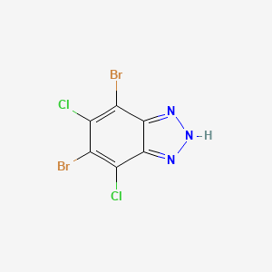 4,6-dibromo-5,7-dichloro-1H-benzotriazole