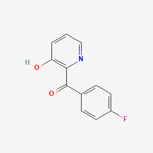 molecular formula C12H8FNO2 B8341340 2-(4-Fluorobenzoyl)-3-hydroxypyridine 