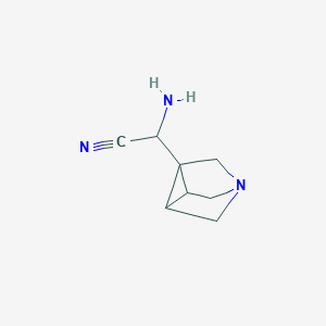 2-Amino-2-(4-azatricyclo[2.2.1.02,6]hept-1-yl)acetonitrile