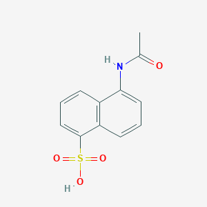 molecular formula C12H11NO4S B8341431 5-Acetylaminonaphthalene-1-sulfonic acid 
