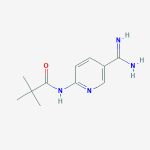 N-(5-carbamimidoylpyridin-2-yl)pivalamide