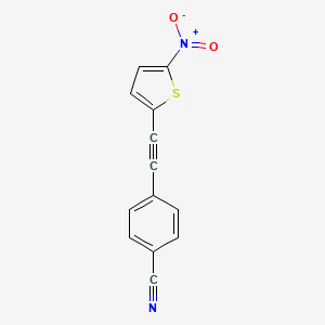 4-[(5-Nitro-2-thienyl)ethynyl]benzonitrile
