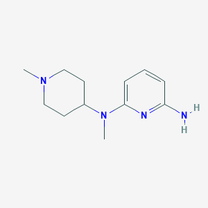 molecular formula C12H20N4 B8341563 N-methyl N-(1-methyl-piperidin-4-yl)-pyridine-2,6-diamine 