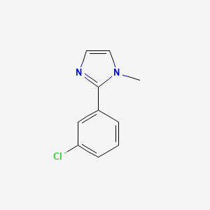 molecular formula C10H9ClN2 B8341589 2-(3-chloro-phenyl)-1-methyl-1H-imidazole 