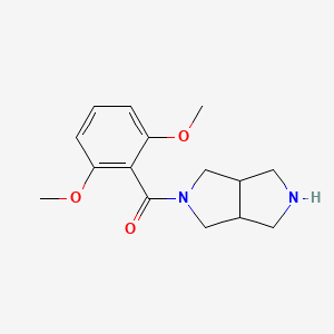 molecular formula C15H20N2O3 B8341613 (2,6-Dimethoxy-phenyl)-(hexahydro-pyrrolo[3,4-c]pyrrol-2-yl)-methanone 