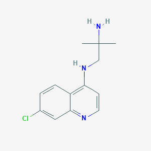 molecular formula C13H16ClN3 B8341644 N1-(7-chloro-4-quinolyl)-2-methyl-propane-1,2-diamine 