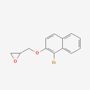 molecular formula C13H11BrO2 B8341670 3-(1-Bromonaphth-2-yloxy)-1,2-epoxypropane 