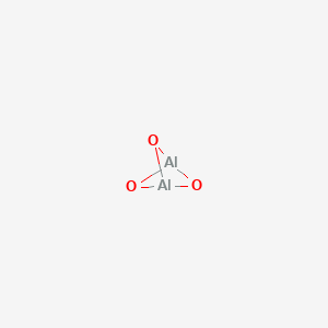 molecular formula Al2O3 B083418 2,4,5-三氧杂-1,3-二铝杂双环[1.1.1]戊烷 CAS No. 11092-32-3