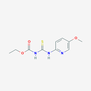 molecular formula C10H13N3O3S B8341814 Ethyl {[(5-methoxypyridin-2-yl)amino]carbonothioyl}carbamate 