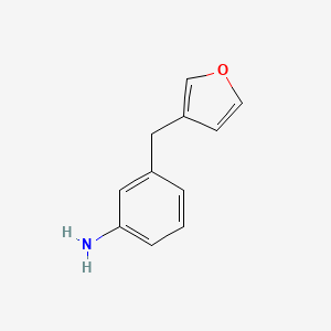 molecular formula C11H11NO B8341853 3-(Furan-3-ylmethyl)aniline 