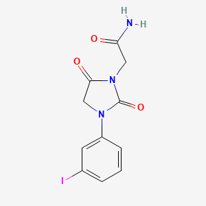 2-[3-(3-Iodophenyl)-2,5-dioxoimidazolidin-1-yl]acetamide