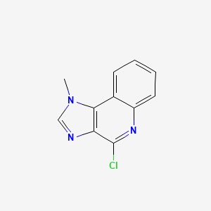 molecular formula C11H8ClN3 B8341929 4-chloro-1-methyl-1H-imidazo[4,5-c]quinoline 