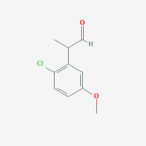 2-(2-Chloro-5-methoxy-phenyl)-propionaldehyde