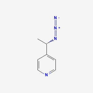 molecular formula C7H8N4 B8341955 (S)-4-(1-azido-ethyl)-pyridine 