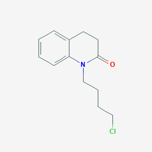 molecular formula C13H16ClNO B8341961 1-(4-chlorobutyl)-3,4-dihydroquinolin-2(1H)-one 