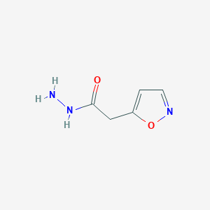 molecular formula C5H7N3O2 B8341976 Isoxazol-5-yl-acetic acid hydrazide 