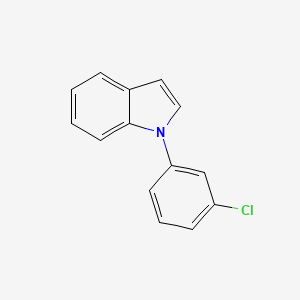 molecular formula C14H10ClN B8341994 1-(3-Chlorophenyl)-1H-indole 