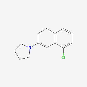 3-Pyrrolidino-5-chloro-1,2-dihydronaphthalene