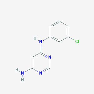 molecular formula C10H9ClN4 B8342097 N~4~-(3-chlorophenyl)pyrimidine-4,6-diamine 