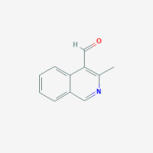 molecular formula C11H9NO B8342119 3-Methylisoquinoline-4-carbaldehyde 