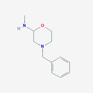 molecular formula C12H18N2O B8342290 (4-Benzyl-1,4-Oxazinan-2-Yl)-Methylamine 